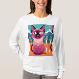 Schattige Cat T-shirt - Feline Fun Design