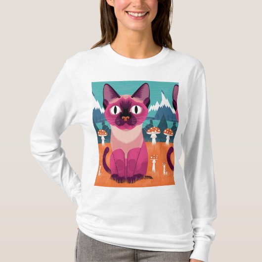 Schattige Cat T-shirt - Feline Fun Design (Voorkant)
