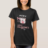 Schattige Cat T-shirt - Romantisch Valentijnsdag D (Voorkant)