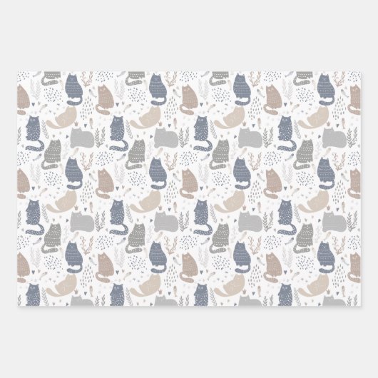 Schattige Cat-themed Party Paper (Voorkant 2)