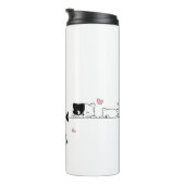 Schattige Cat Travel Mug Thermosbeker (Geroteerd rechts)