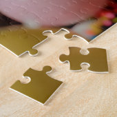 Schattige Cat Verjaardagsviering Ontwerp Legpuzzel (Zijkant)