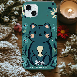 Schattige Cat Vibes - Gezellige & Schattigee Charm Case-Mate iPhone 14 Pro Hoesje