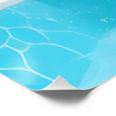 Schattige Cat Zwemmen Duiken in Zwembad Grappig Perfect Poster (Hoek)