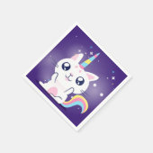 Schattige Caticorn Servet (Hoek)