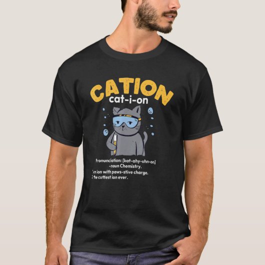 Schattige Cation Kat Ion T-shirt (Voorkant)