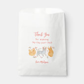 Schattige Cats Girl's Birthday Party Favor Bag Bedankzakje (Voorkant)