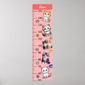 Schattige Cats Groeigrafiek Poster (Voorkant)