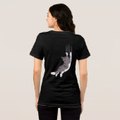 Schattige Cats - Hanging On! Tri-Blend Shirt (Achterkant volledig)