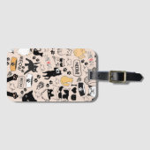 Schattige Cat's Meow-Bagagelabel Bagagelabel (Voorkant (horizontaal))