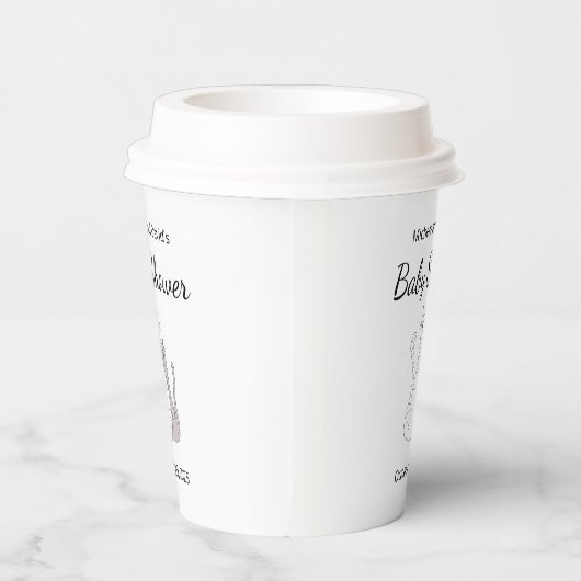 Schattige Cats Twins Baby shower genderneutraal Papieren Bekers (Rechts)