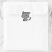 Schattige Cats - Witte Classic Ronde Sticker (Tas)