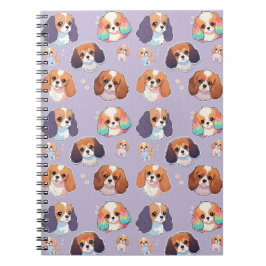 Schattige Cavalier King Charles Eenhoorn Pastel Pa Notitieboek