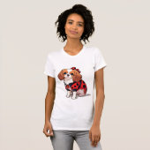 Schattige Cavalier King Charles Ladybug T-shirt (Voorkant volledig)