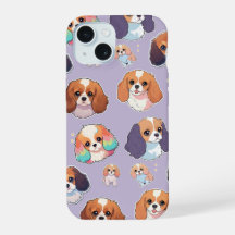 Schattige Cavalier King Charles Pastel Pattern