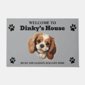 Schattige Cavalier King Charles Spaniel Deurmat (Voorkant)