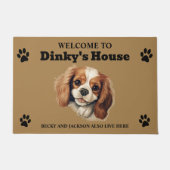 Schattige Cavalier King Charles Spaniel Deurmat (Voorkant)