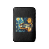 Schattige Cavalier King Charles Spaniel hond Hallo Badmat (Voorkant Verticaal)