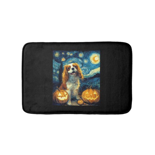 Schattige Cavalier King Charles Spaniel hond Hallo Badmat (Voorkant)