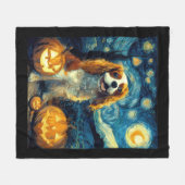 Schattige Cavalier King Charles Spaniel hond Hallo Fleece Deken (Voorkant (Horizontaal))