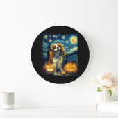 Schattige Cavalier King Charles Spaniel Hond Hallo Grote Klok (Huis)