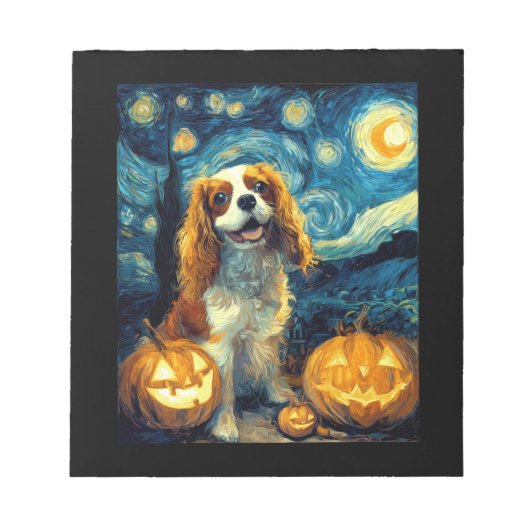 Schattige Cavalier King Charles Spaniel hond Hallo Notitieblok (Voorkant)