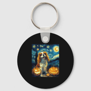 Schattige Cavalier King Charles Spaniel Hond Hallo Sleutelhanger