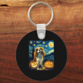 Schattige Cavalier King Charles Spaniel Hond Hallo Sleutelhanger (Voorkant)