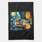 Schattige Cavalier King Charles Spaniel hond Hallo Theedoek (Verticaal)
