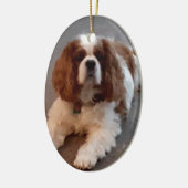 Schattige Cavalier King Charles Spaniel Keramisch Ornament (Links)