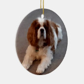 Schattige Cavalier King Charles Spaniel Keramisch Ornament (Rechts)