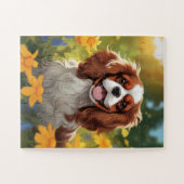 Schattige Cavalier King Charles Spaniel Legpuzzel (Horizontaal)