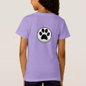 Schattige Cavalier Puppy Hart Kinder Meisjes T-shi T-shirt (Achterkant)