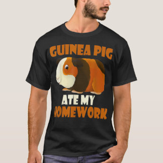 Schattige cavia at mijn huiswerk Dierenvriend cade T-shirt