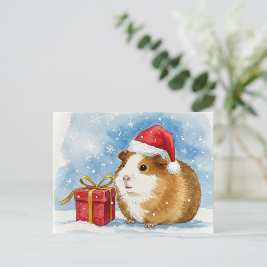 Schattige Cavia Cavy Briefkaart (Staand voorkant)