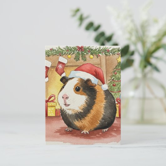 Schattige Cavia Cavy Briefkaart (Staand voorkant)