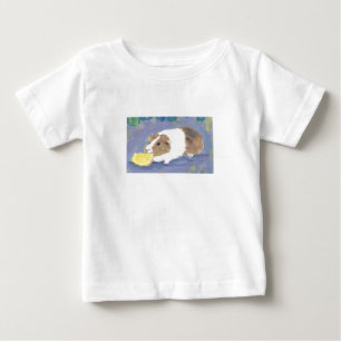 Schattige cavia eet Oranje plak schilderij