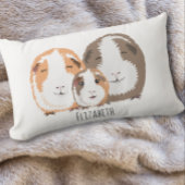 Schattige cavia familie kussen