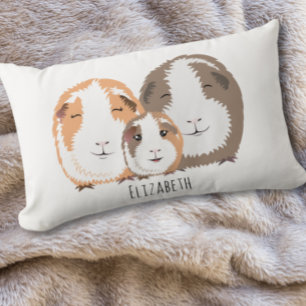 Schattige cavia familie kussen
