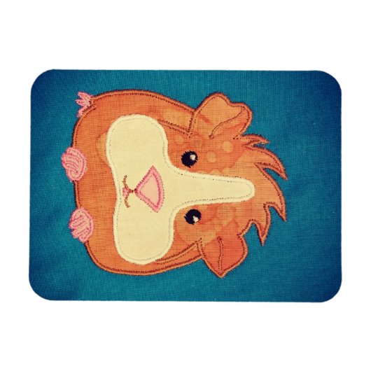 Schattige cavia magneet (Horizontaal)