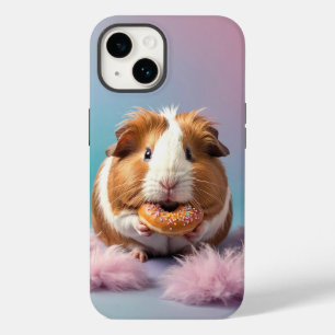 Schattige cavia met donut pastelverloop Case-Mate iPhone 14 hoesje