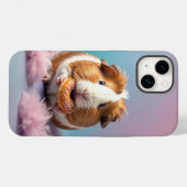 Schattige cavia met donut pastelverloop Case-Mate iPhone case (Achterkant (horizontaal))