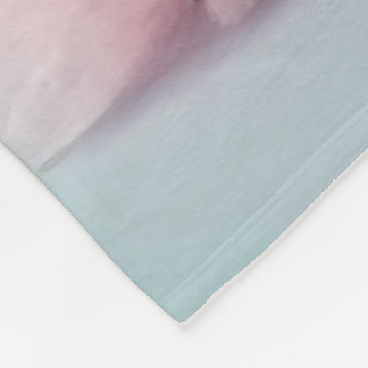 Schattige cavia met donut pastelverloop fleece deken (Hoek)