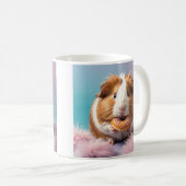 Schattige cavia met donut pastelverloop koffiemok (Voorkant rechts)