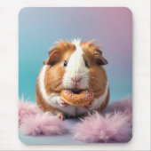 Schattige cavia met donut pastelverloop muismat (Voorkant)