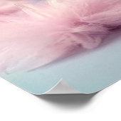 Schattige cavia met donut pastelverloop poster (Hoek)