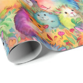 Schattige cavia-patroon cadeaupapier (Rol Hoek)