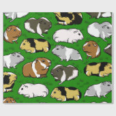 Schattige cavia patroon cadeaupapier (Vlak)