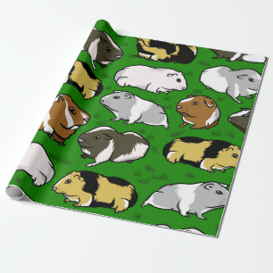 Schattige cavia patroon cadeaupapier