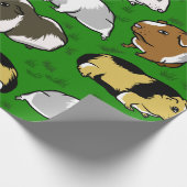 Schattige cavia patroon cadeaupapier (Hoek)